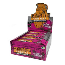 Grenade Carb Killa High Protein and Low Carb Bar, 12 x 60 g - Dark Chocolate Raspberry