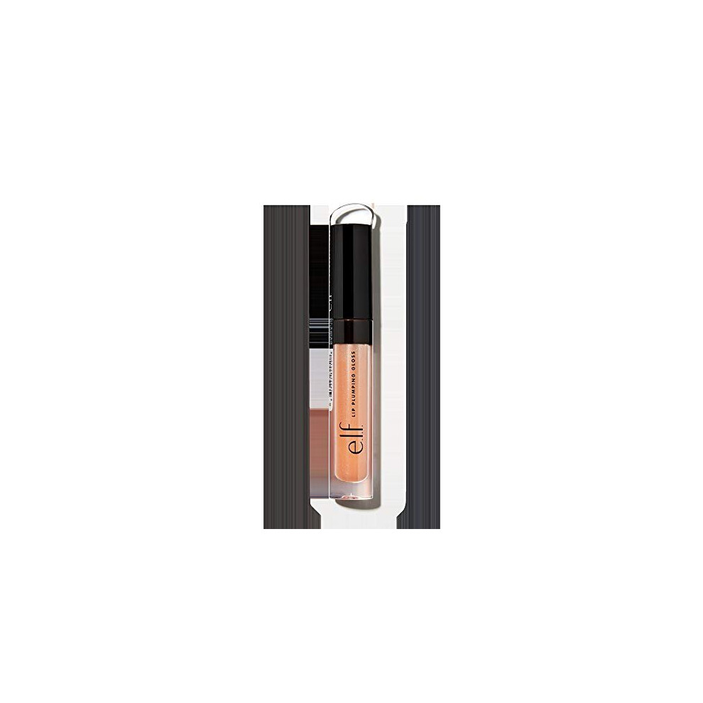 e.l.f. Lip Plumping Gloss, Hydrating, Nourishing, Invigorating, High-Shine, Plumps, Volumizes, Cools, Soothes, Champagne Glam, Shimmer 2.7ml