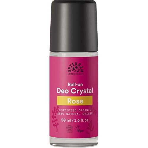 Urtekram Organic Rose Crystal Roll On Deodorant, 50 ml