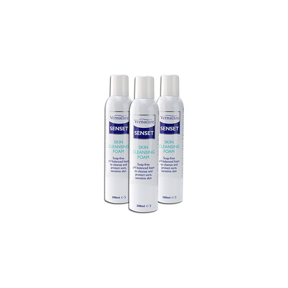Vernacare Senset Cleansing Foam 300ml - Triple Pack Healthcare