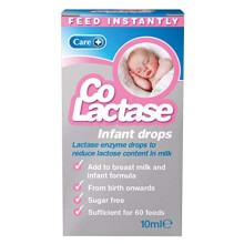 Care Co-Lactase Infant Drops, Lactase Drops Sugar Free - 10 ml