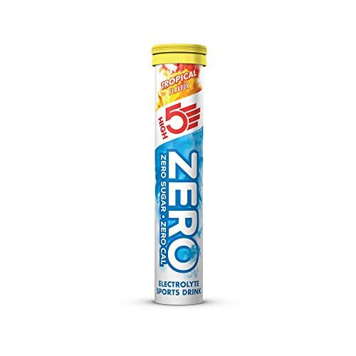 HIGH5 ZERO Electrolyte Hydration Tablets Added Vitamin C - (Tropical, 20 Tab Tube)