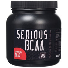 The Bulk Protein Company Serious BCAA Powder 500g, 100 Servings Pre Workout - Helps Build Muscle - Berry Blast