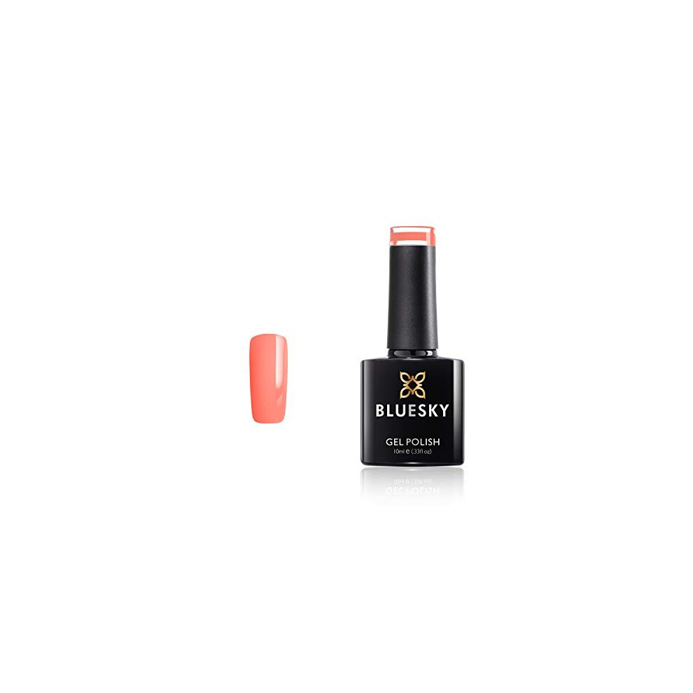 BLUESKY Gel Nail Polish, Spring 2020 Collection, Tulip Lover, SS2008, Coral, 10ml Gel Polish (Requires Curing under UV/LED Lamp)