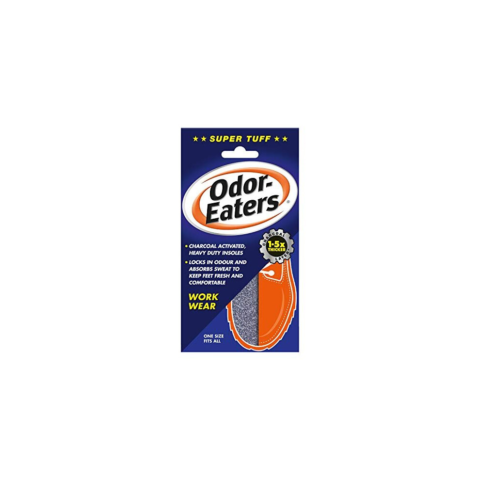 Odor-Eaters Supertuff, Odour-Destroying, Heavy Duty Insoles, For Work Wear