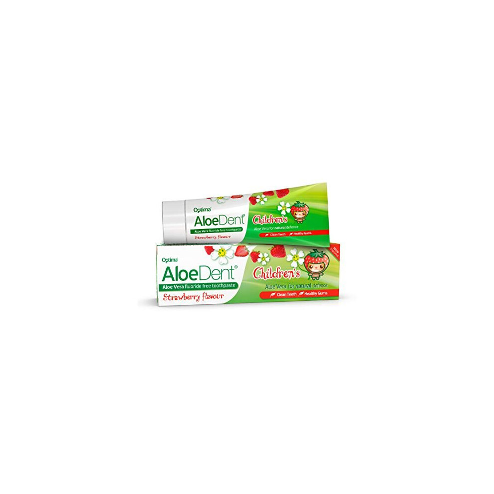 AloeDent Children's Strawberry Toothpaste - 50ml