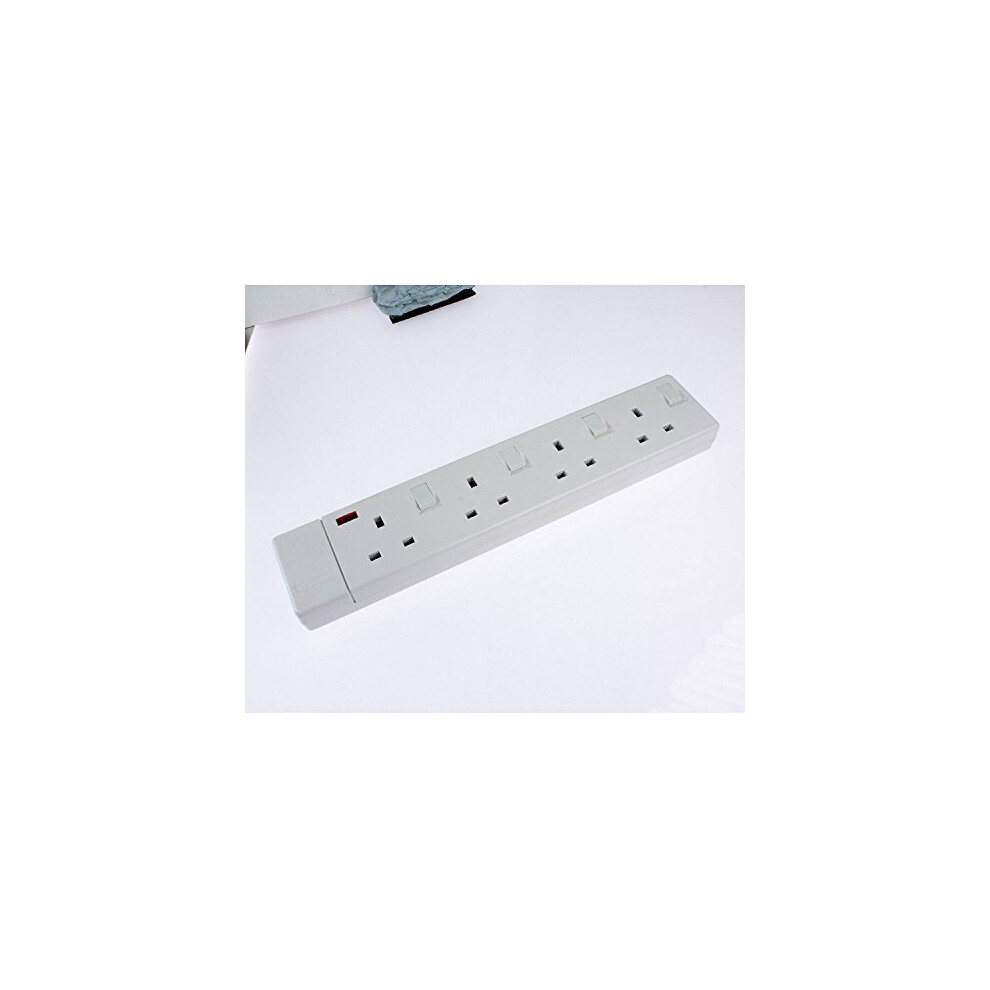 Ced Ts4213is Extension Lead, 4-Way, White 5027825701023