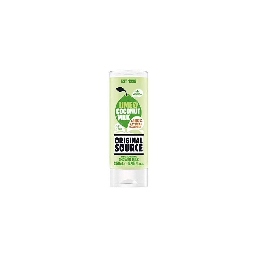 Original Source Vegan Lime and Coconut Shower Milk, (250 ml x 6 Bottles)