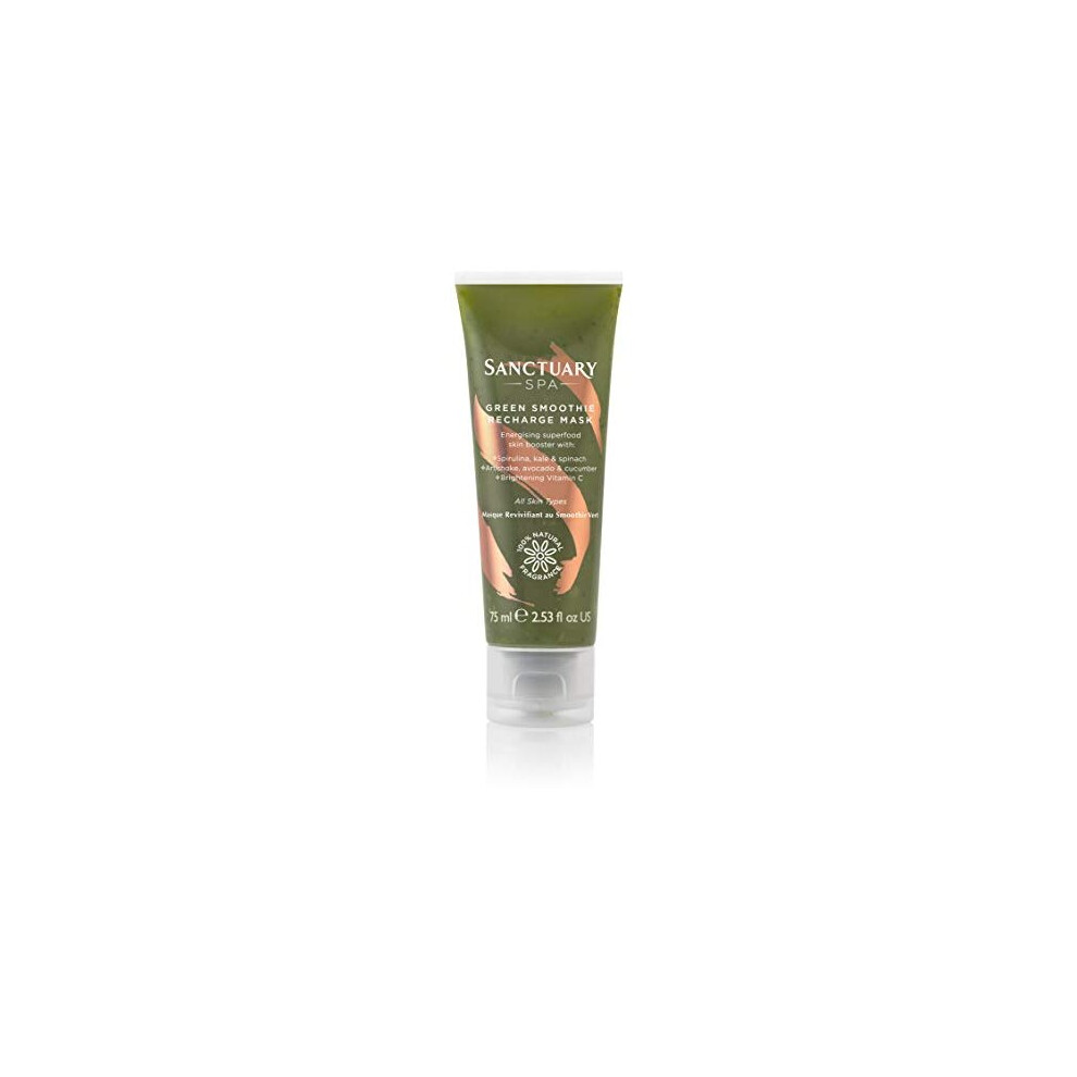 Sanctuary Spa Face Mask, Green Smoothie Recharge Face Mask, 75 ml