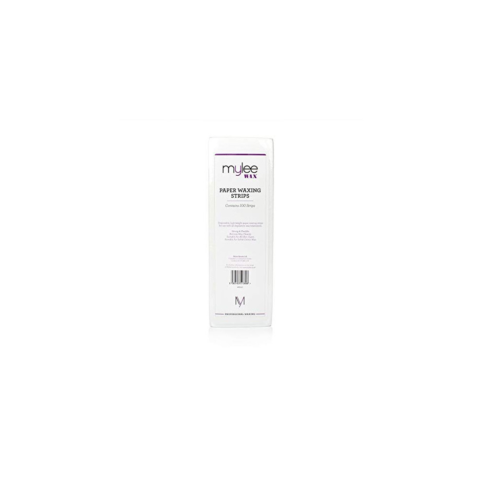 Mylee Professional Paper Waxing Strips (Pack of 100) Ã¢ÃÃ Great Value, Durable and lightweight, Salon-Quality, For waxing at home or in salon