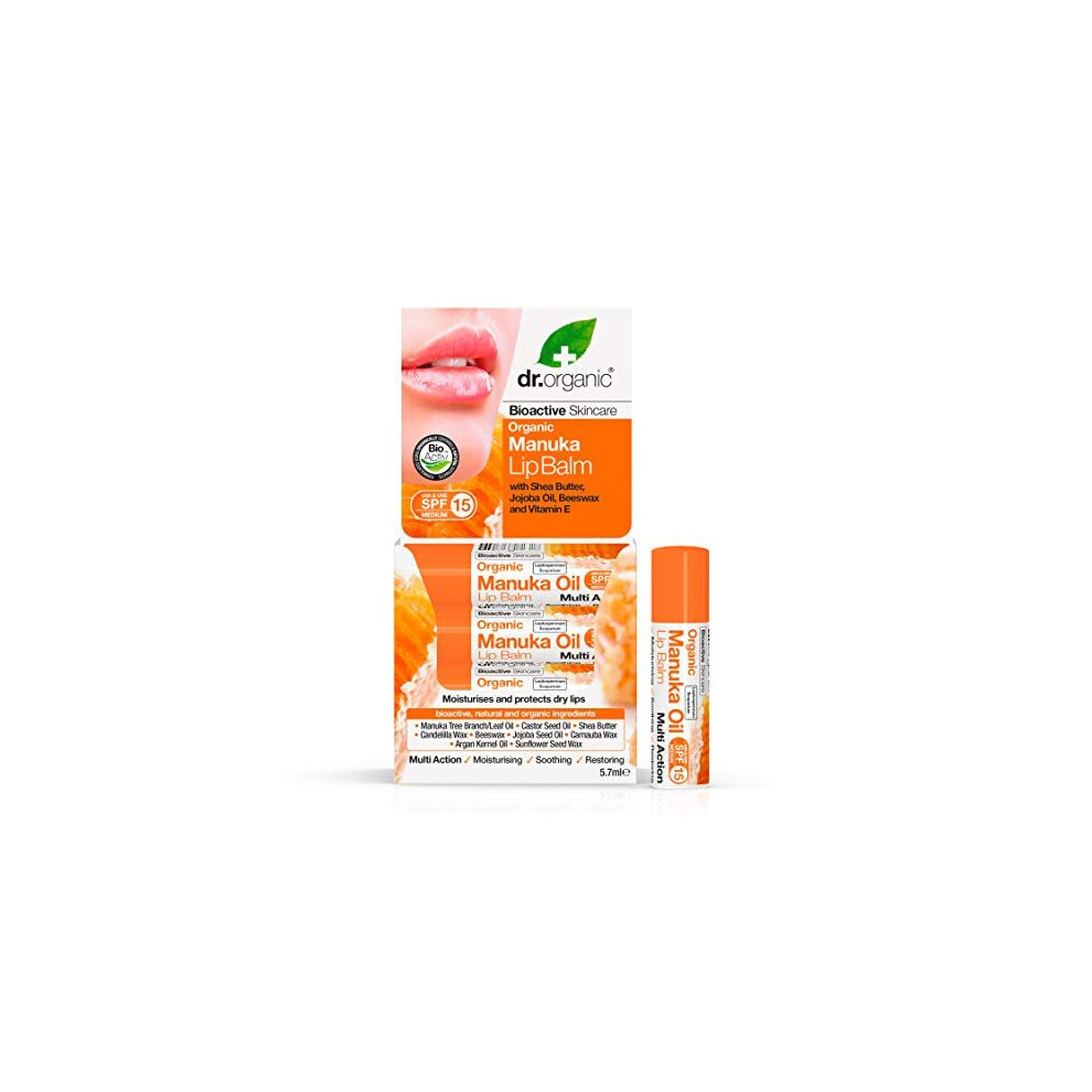 Dr Organic Manuka Honey Lip Balm, 0.021 Kg Dr00138