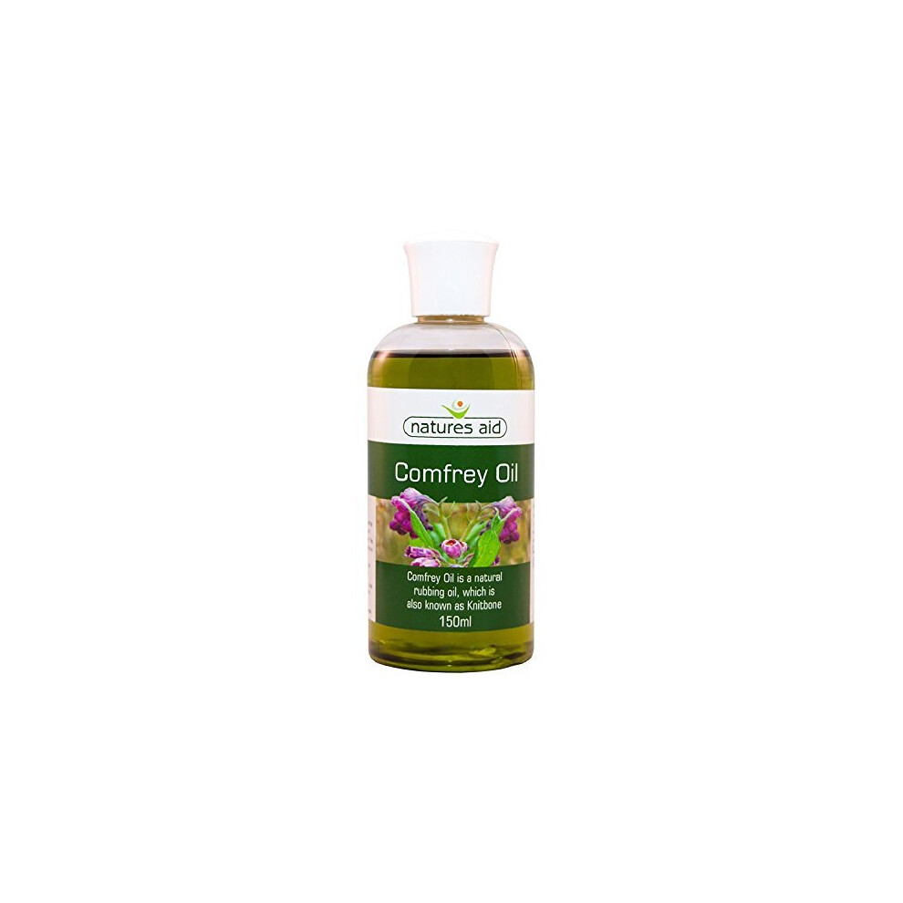 Natures Aid Comfrey Oil, 150 Ml (Knitbone, Natural Rubbing Oil, Suitable For Vegetarians, Made In The Uk), 5023652041509