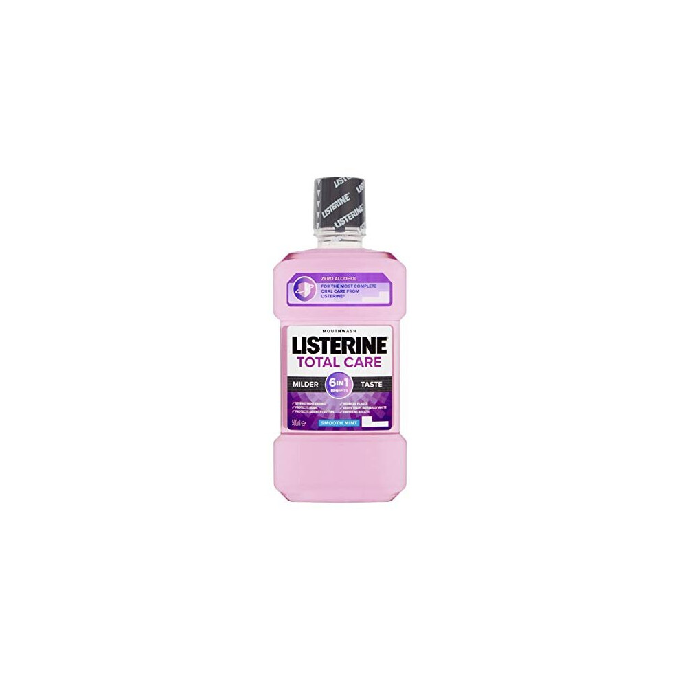 Listerine Total Care Zero Mouthwash Smooth Mint, 500ml