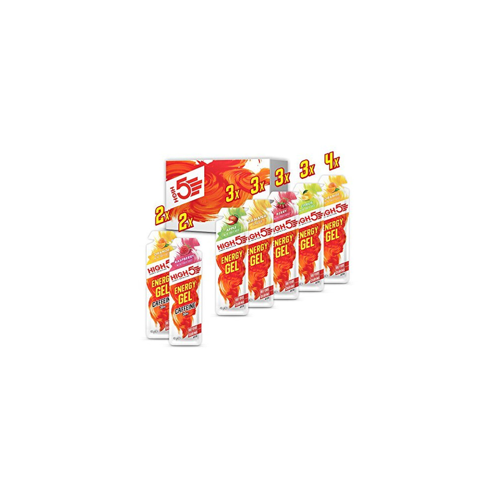 High5 Energy Gel Quick Release Energy On The Go From Natural Fruit Juice (20 X 40G Sachets) (Mixed)