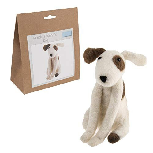 Trimits Needle Felting Kit Dog, Assorted, 10 x 6cm