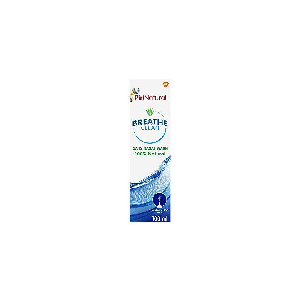Pirinatural Breathe Clean, Nasal Spray, Saline Wash, 100 Ml