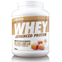 per4m Whey Advanced Protein Powder, 67 Servings of Delicious Muscle Building Protein, Salted Caramel, 2010g