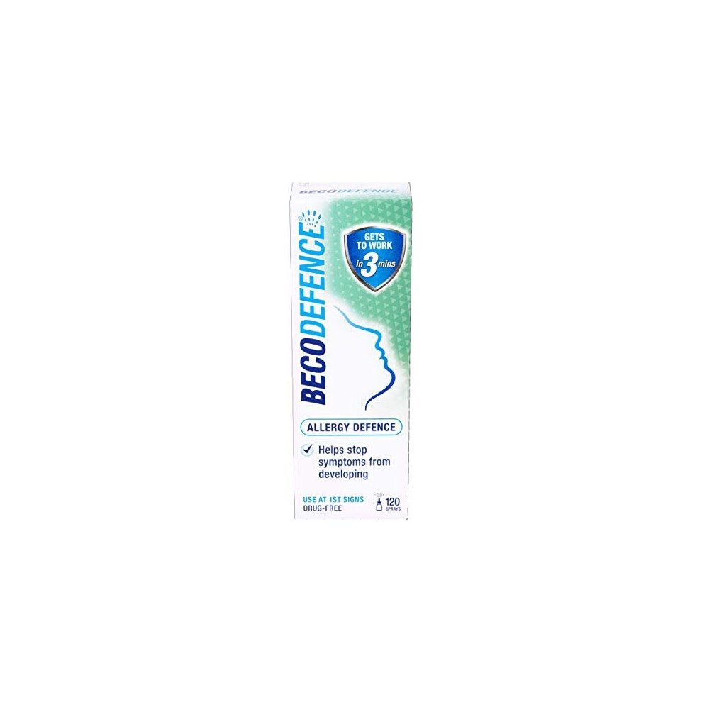 Becodefence Nasal Spray Ã¢ÃÃ Allergy/Hay Fever Defence From The First Signs Of Symptoms Ã¢ÃÃ Gets To Work In 3 Minutes - Non-Drowsy - 120 Sprays