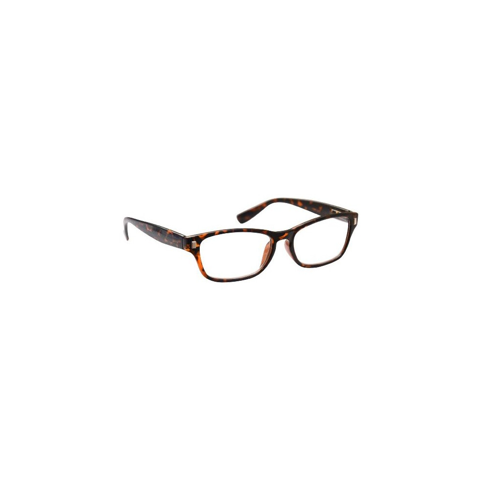 The Reading Glasses Company Brown Uv Reader Tortoiseshell Reading Glasses Mens Womens Spring Hinges Uvr010 +3.00