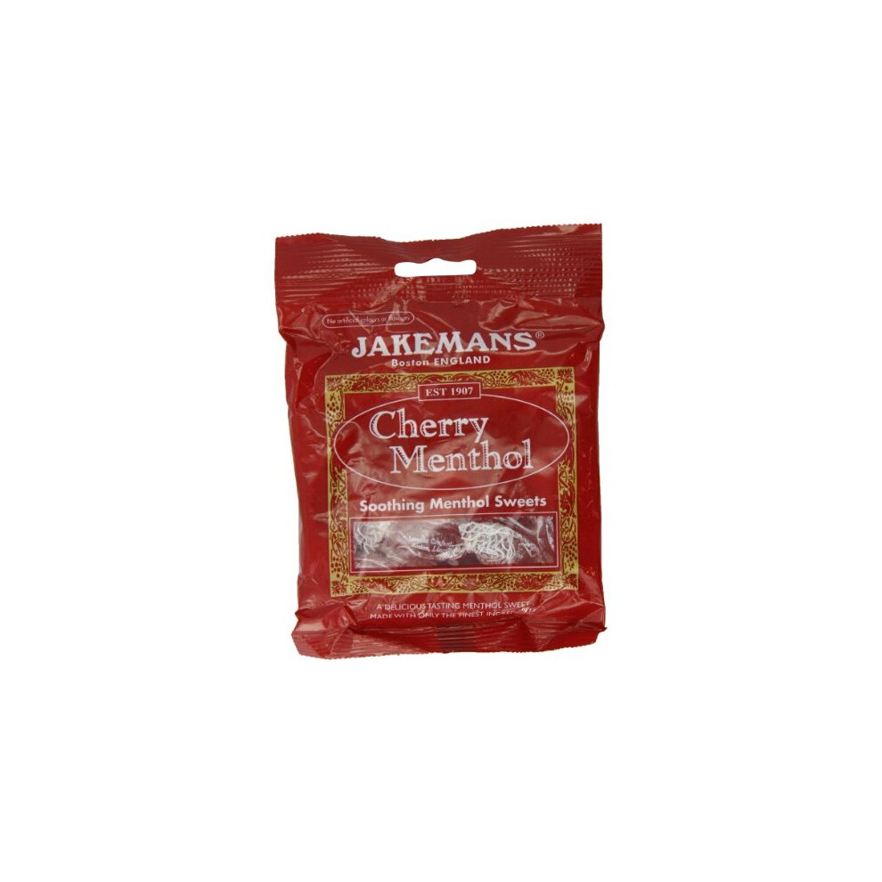 Jakemans Cherry Soothing Menthol Sweets Lozenges 73g (Pack Of 10)