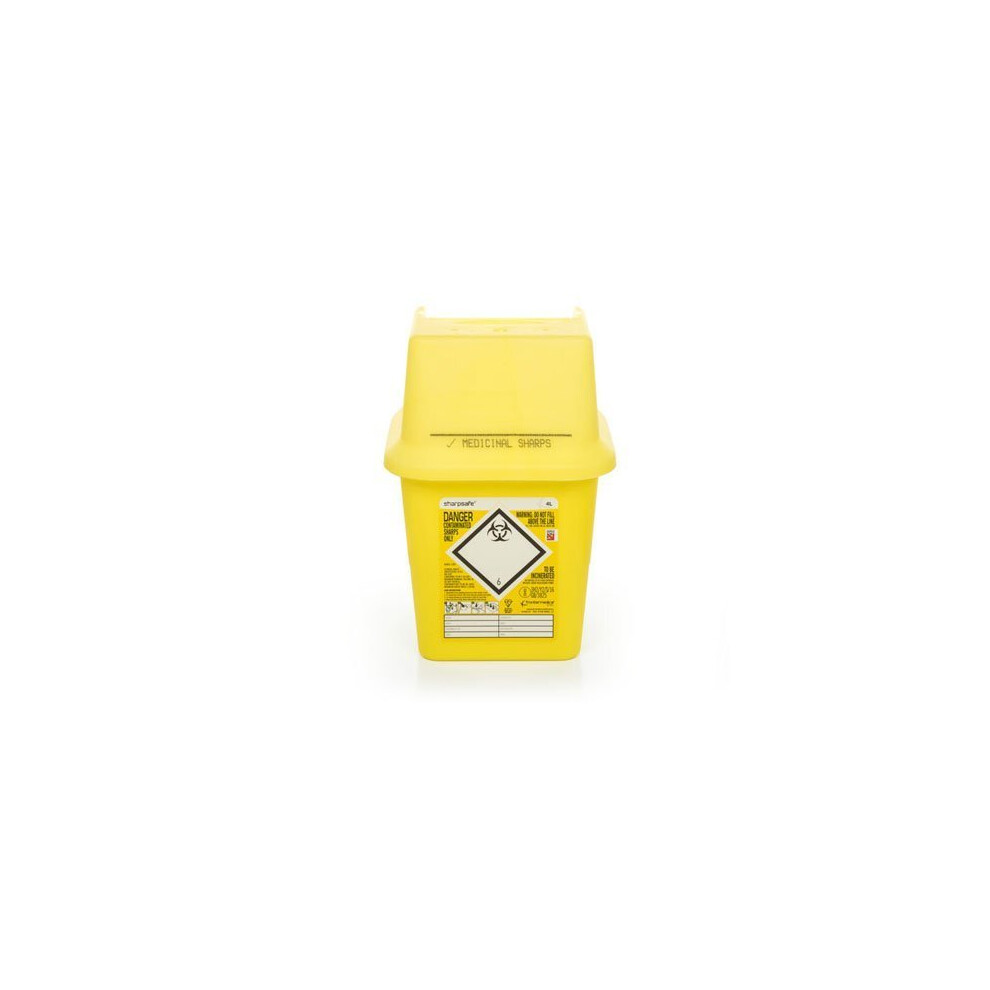 Frontier 41005430 Medical Sharps Disposal Bin/Box, 4 L