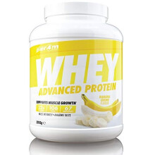 per4m Whey Advanced Protein Powder, 67 Servings of Delicious Muscle Building Protein, Banana, 2010g