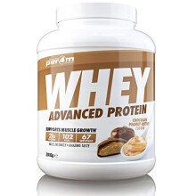 per4m Whey Advanced Protein Powder, 67 Servings of Delicious Muscle Building Protein, Chocolate Peanut Butter, 2010g
