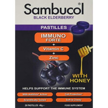 Sambucol Black Elderberry Immuno Forte 20 Pastilles, 40 g