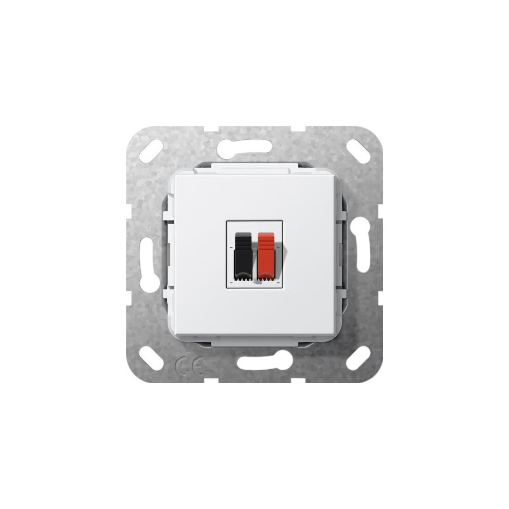 Gira 569203 Speaker Connector 1-Way Use Pure White 4010337463207