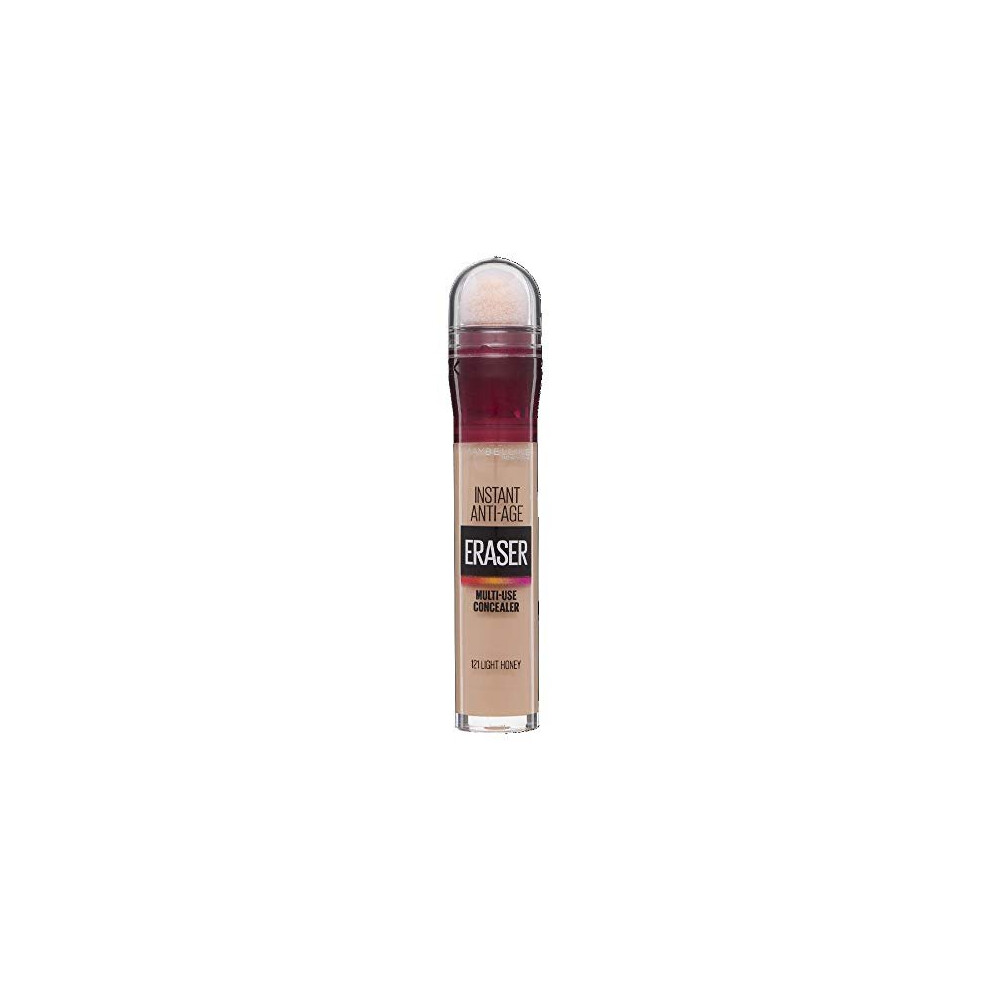 Maybelline Concealer Instant Anti Age Eraser Eye Concealer, Dark Circles and Blemish Concealer, Ultra Blendable Formula 12 Light Honey