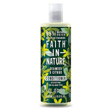 Faith in Nature Natural Seaweed & Citrus Conditioner, Detoxifying Vegan & Cruelty Free, Parabens and SLS Free, for All Hair Types, 400 ml