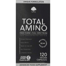 G&G Vitamins Total Amino Full Spectrum, Free Form Amino Acids Including BCAA Capsules, 120-Count