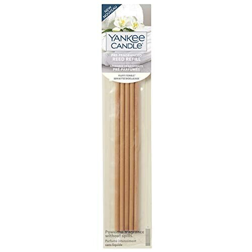 Yankee Candle Yankee Candle Pre-Fragranced Reed Diffuser Refill Sticks, Fluffy Towels, 5 Count