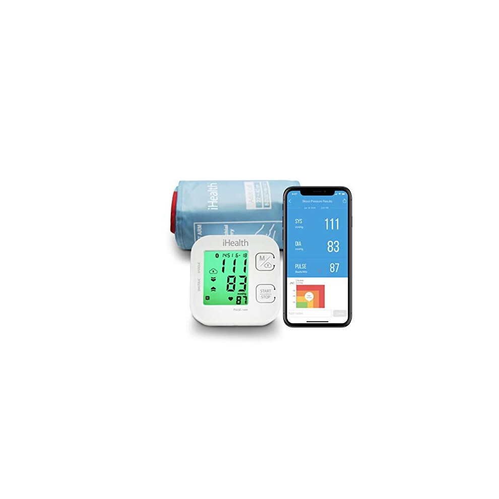 iHealth Track Smart Upper Arm Blood Pressure Monitor with Wide Range Cuff That - Image 4