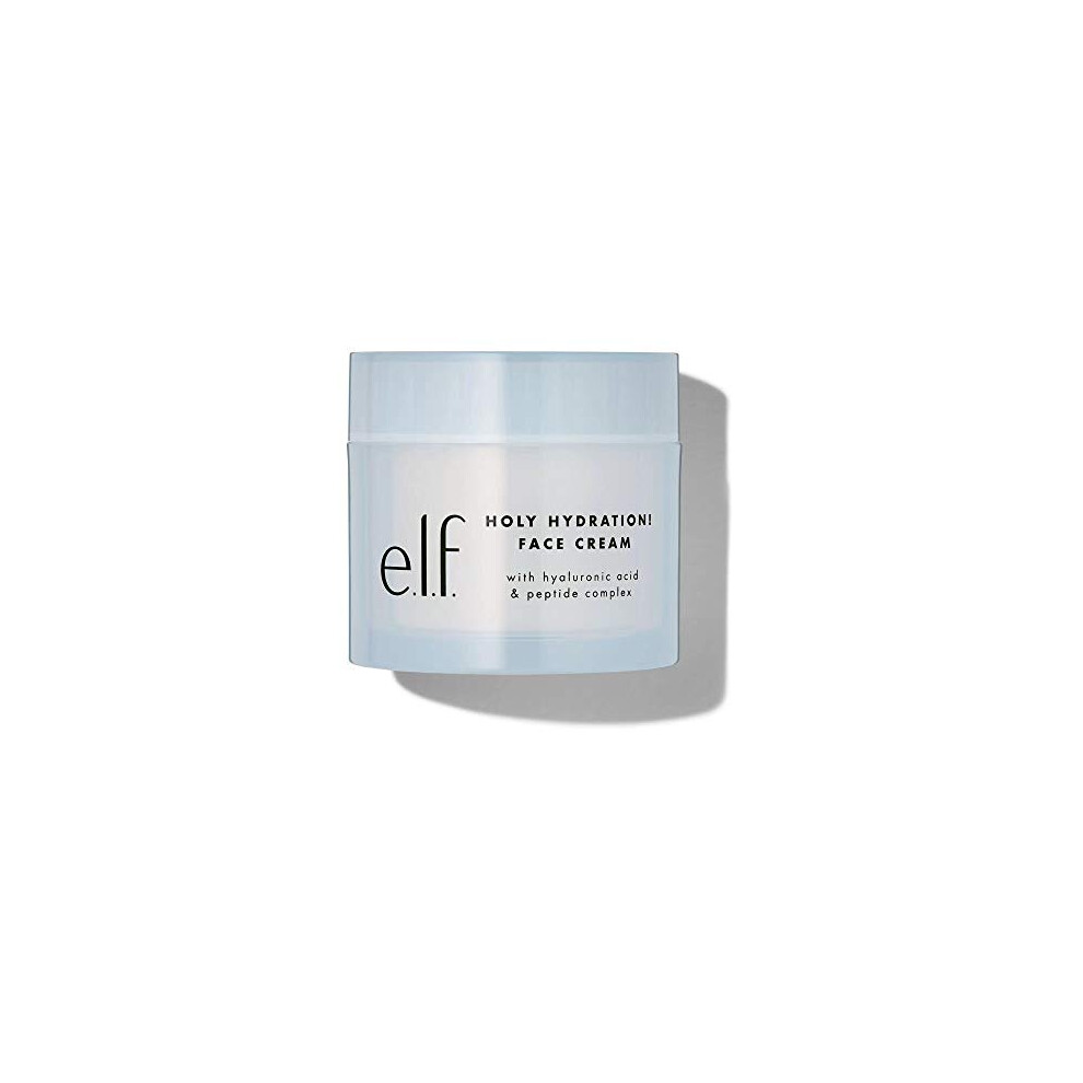 e.l.f. Holy Hydration! Face Cream, Smooth, Non-Greasy, Lightweight, Nourishing, Moisturizes, Softens, Absorbs Quickly, Suitable For All Skin Types 50g