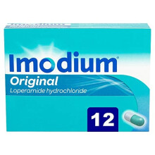 Imodium Original Capsules - For Effective Relief From Diarrhoea in Just One Dose - Diarrhoea Relief Capsules - 12 Capsules