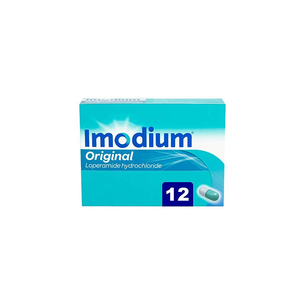 Imodium Original Capsules - For Effective Relief From Diarrhoea In Just One Dose - Diarrhoea Relief Capsules - 12 Capsules