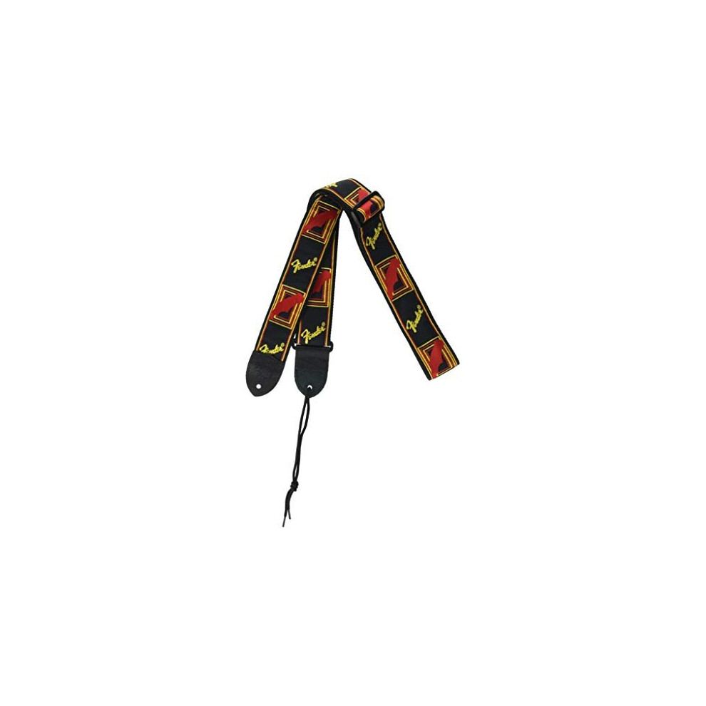 Fender Guitar Strap Monogrammed 2'' Black / Yellow / Red