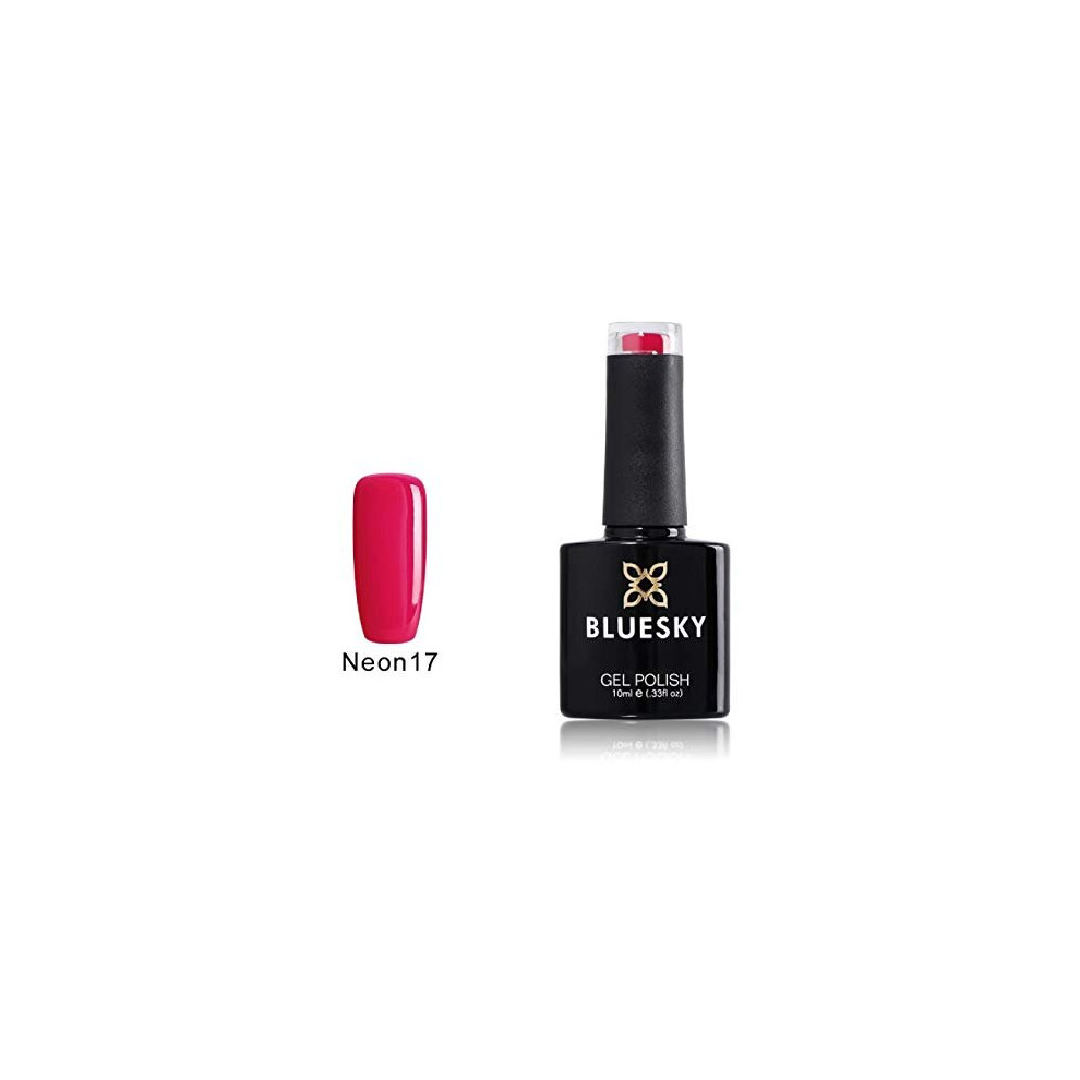 Bluesky UV/LED Gel Soak Off Nail Polish, Very Berry, Neon 17, 10 ml (Requires Drying Under UV or LED Lamp)