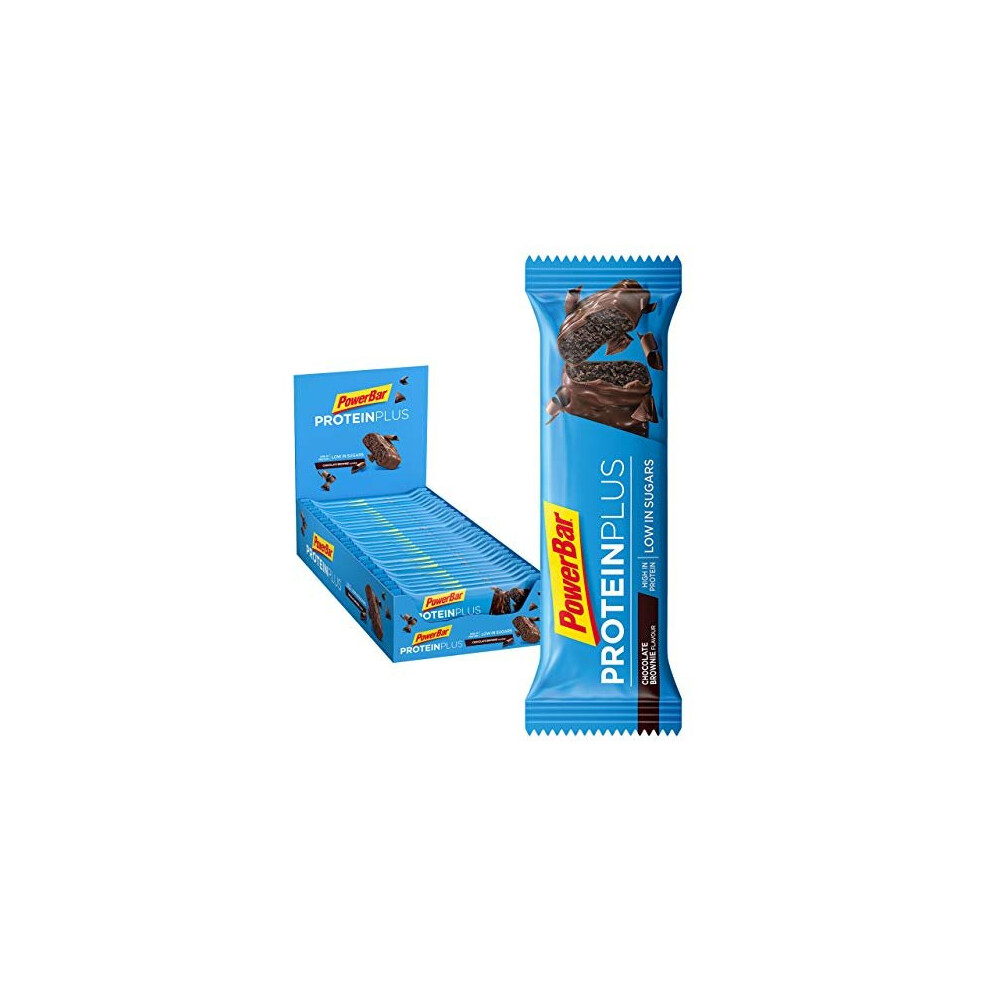 Powerbar Low Sugar Chocolate Brownie Flavour Proteinplus Bars - Pack Of 30