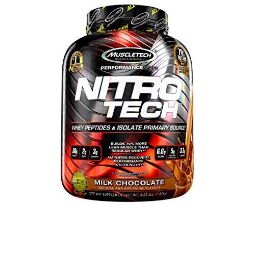 Muscletech MuscleTech, NitroTech, Whey Peptide, Milchschokolade, 4 Pfund (1,81 kg)