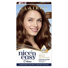 Clairol Nice' n Easy Crème, Natural-Looking Oil-Infused Permanent Hair Dye, 5W Medium Mocha Brown 177 ml