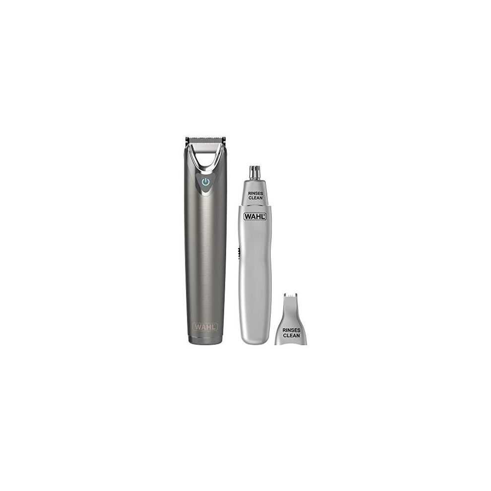 Wahl Stainless Steel Trimmer with Dual Head Ear and Nose Trimmer