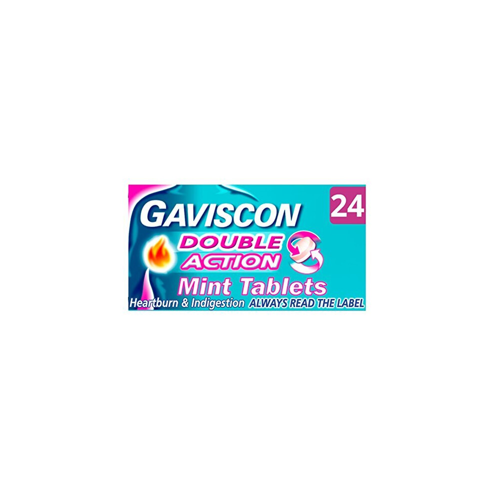 Gaviscon Double Action Tablets 24 Mint