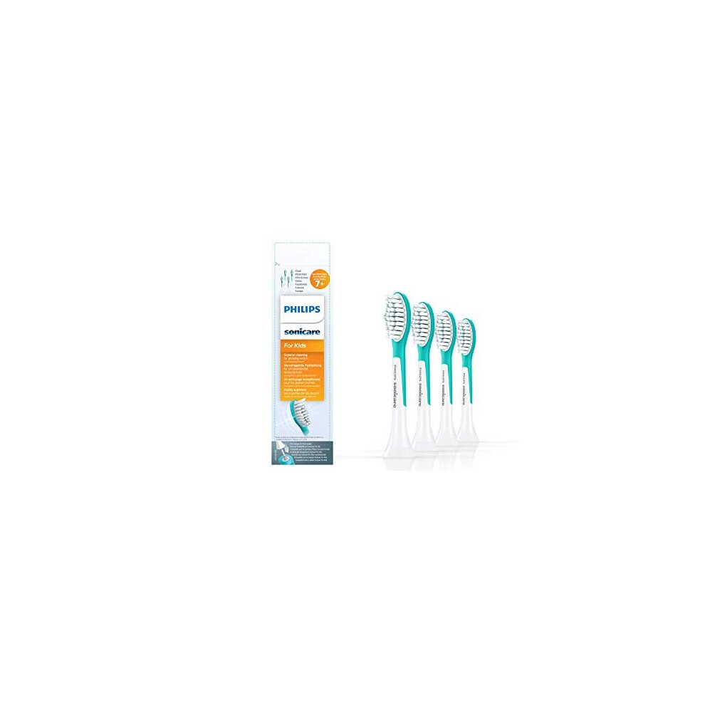 Philips HX6044/33 Sonicare Toothbrush heads for Kids, Blue, Pack of 4