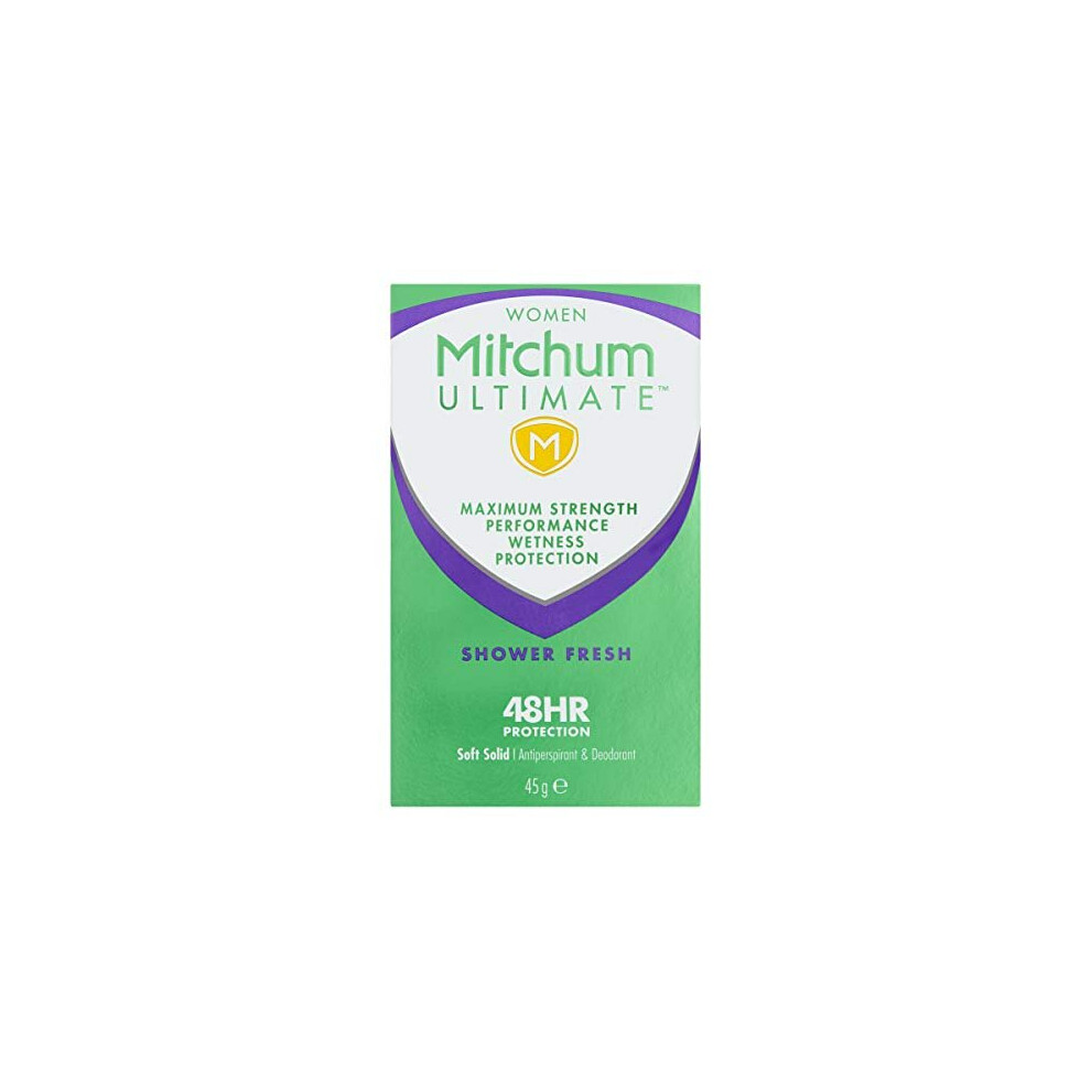 Mitchum Ultimate Women 48HR Protection Soft Solid Shower Fresh Antiperspirant & Deodorant 45 g