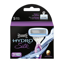 Wilkinson Sword Hydro Silk Razor Blades with Serum for Women, Pack of 3