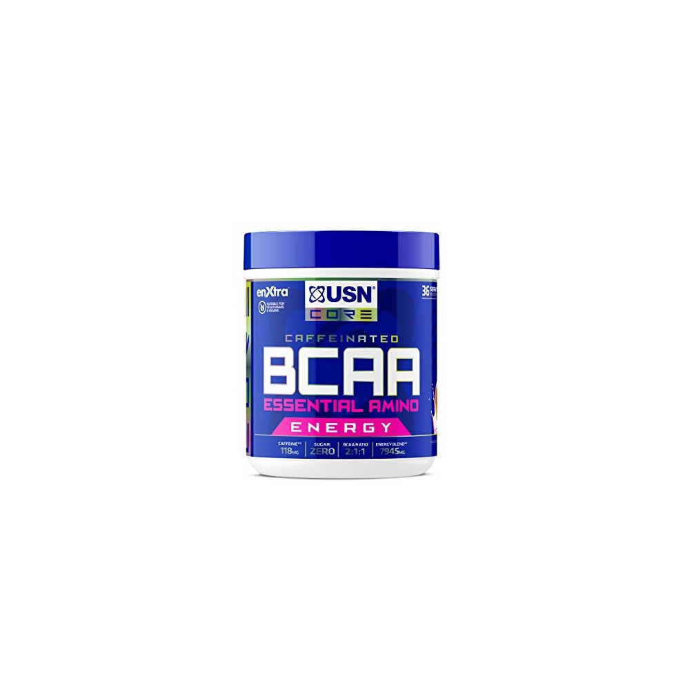 USN Bcaa Power Punch Pls Energy, Amino Acid Energy Blend With Caffeine and Taurine, Watermelon, 400 g