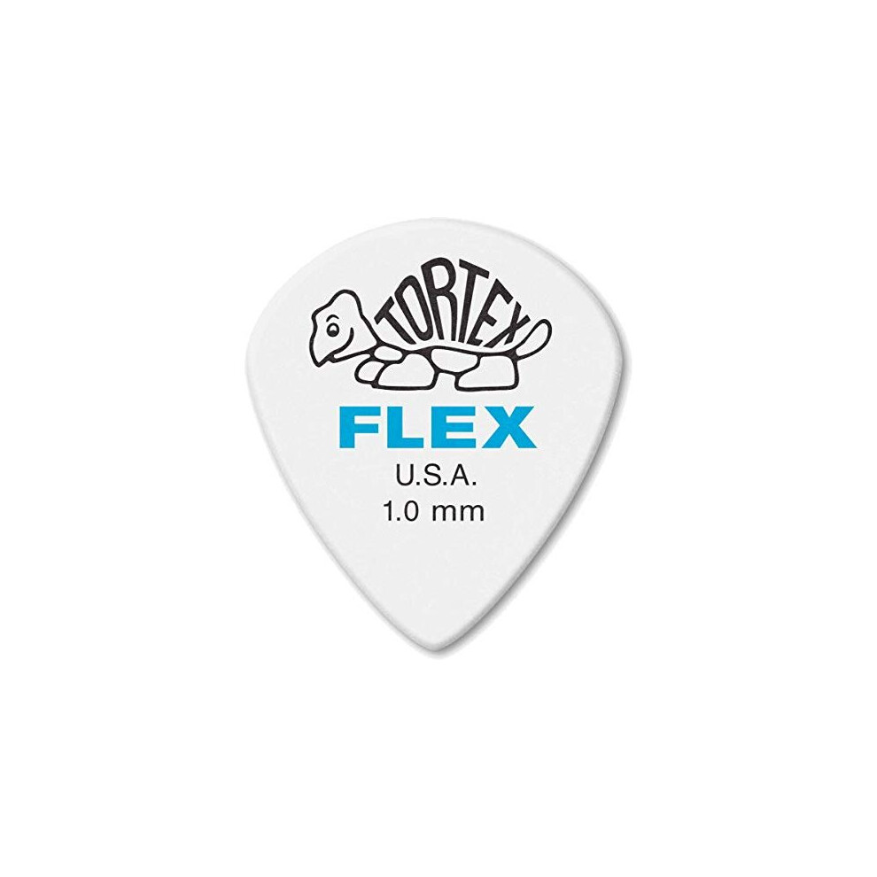 Dunlop Jim 466P1.00 Tortex Flex Jazz Iii Xl Picks, 1.0 Mm, Set Of 12 Pieces