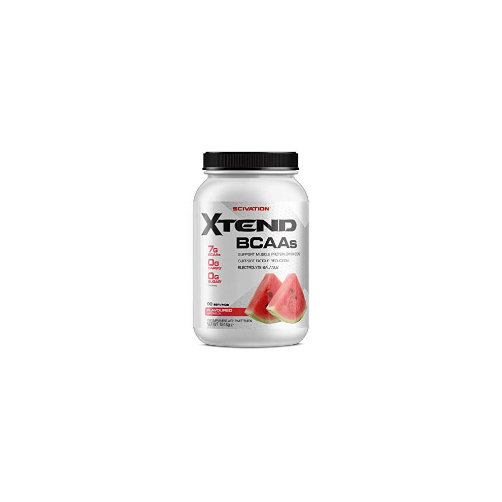 XTEND Original BCAA Powder Watermelon | Branched Chain Amino Acids Supplement | 7g BCAAs + Electrolytes for Recovery & Hydration | 90 Servings